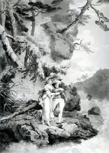 St. Preux en Julia, 1786 door Francis Wheatley